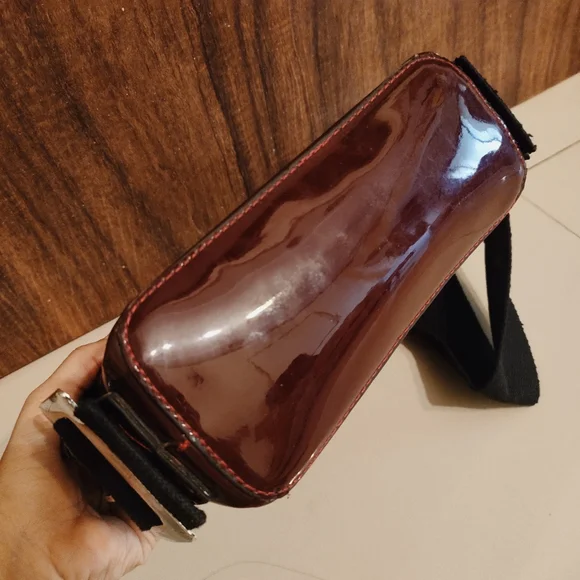 Satchel bag red solid sling bag... - Picture 14 of 17